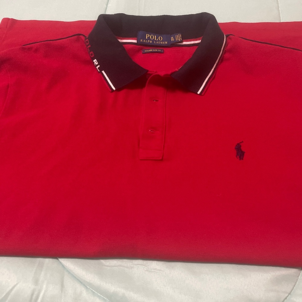 Men’s Ralph Lauren Pilo Sz XL Custom fit EUC